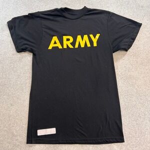 UNICOR Army IPFU T Shirt Mens XS Black Yellow Physical Fitness Training Tee